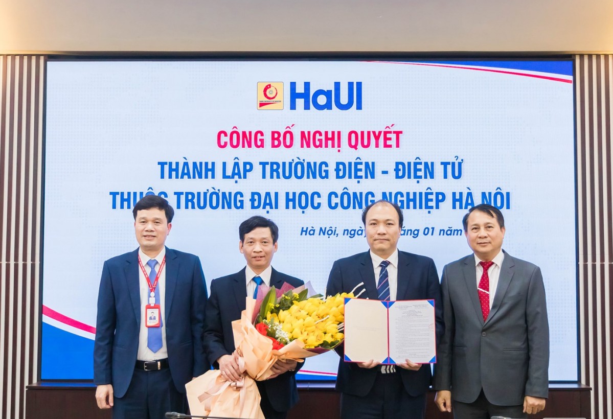 Thành lập Trường Điện - Điện tử thuộc Đại học Công nghiệp Hà Nội