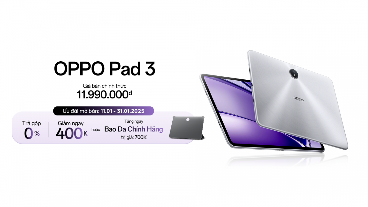 OPPO Pad 3 phiên bản màn hình nhám