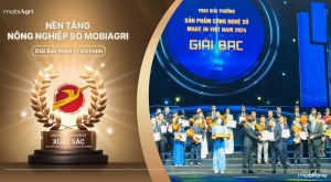 mobiAgri đạt giải bạc Make in Vietnam 2024 lĩnh vực lĩnh vực nông nghiệp, tài nguyên môi trường