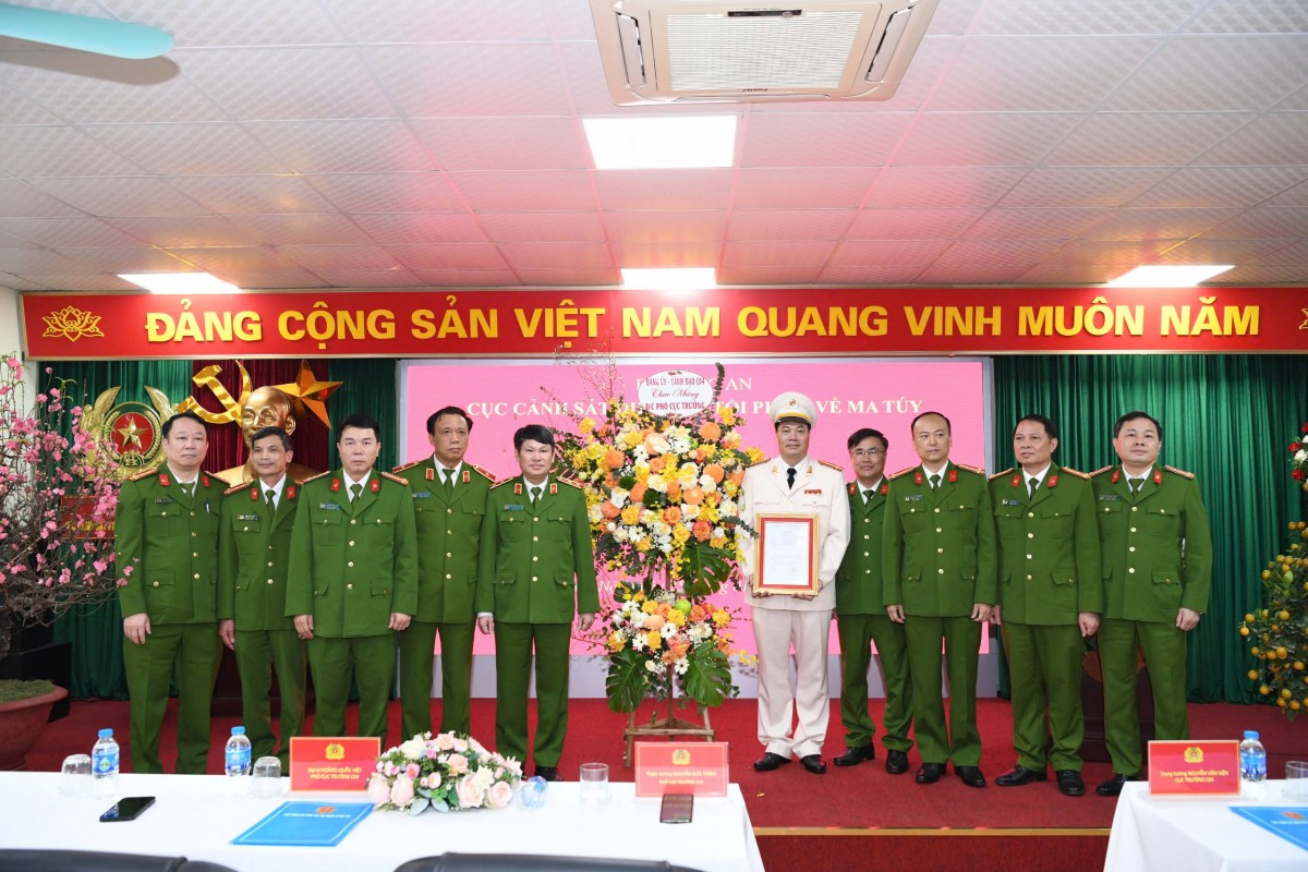 Bổ nhiệm Phó Cục trưởng Cục Cảnh sát điều tra tội phạm về ma túy