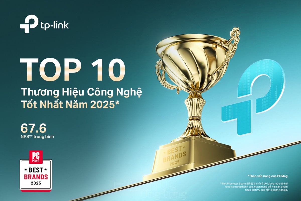 TP-Link lọt Top 10 thương hiệu công nghệ tốt nhất năm 2025