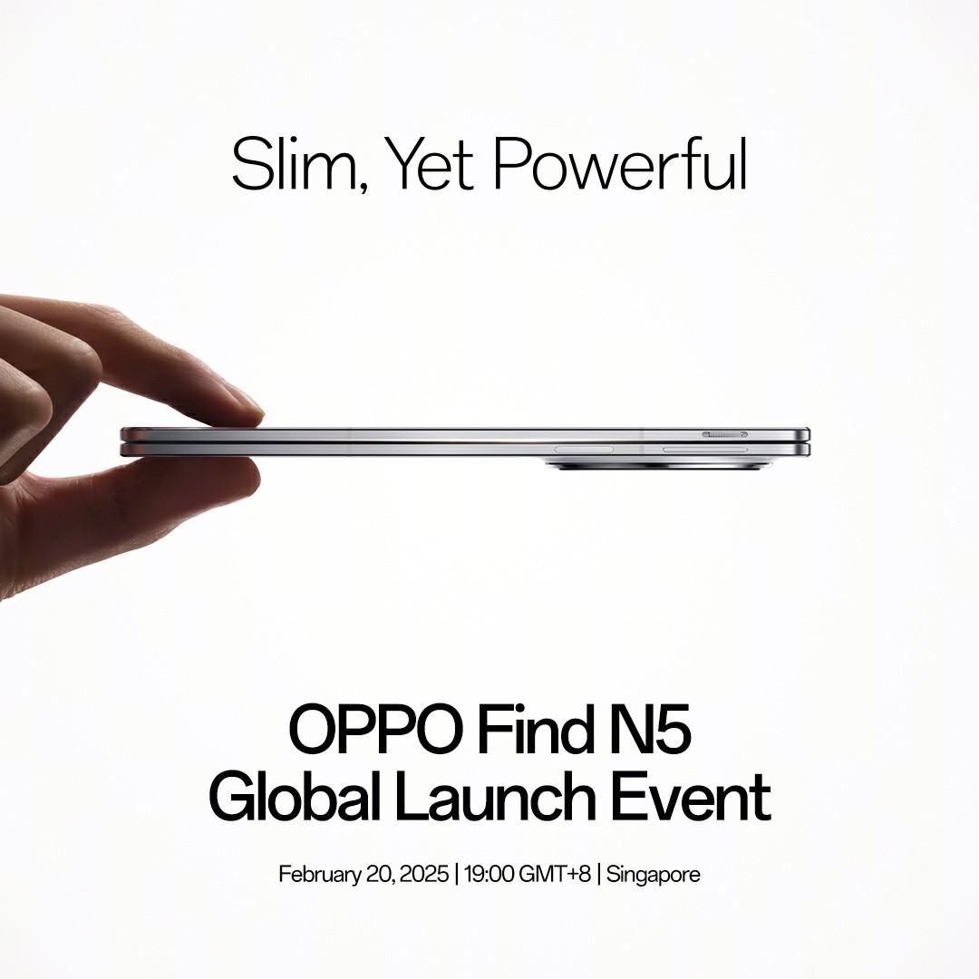OPPO Find N5 sẽ ra mắt toàn cầu vào 20 tháng 2 tới