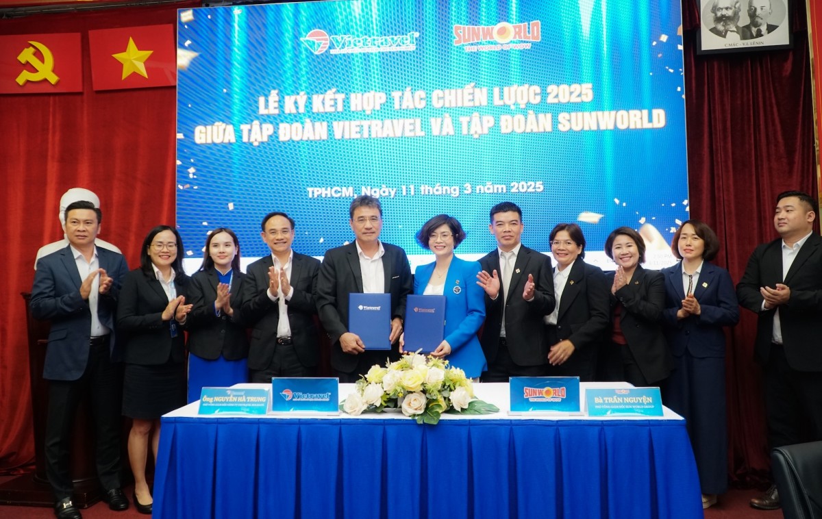 Vietravel ký kết hợp tác chiến lược toàn diện cùng Sun Group