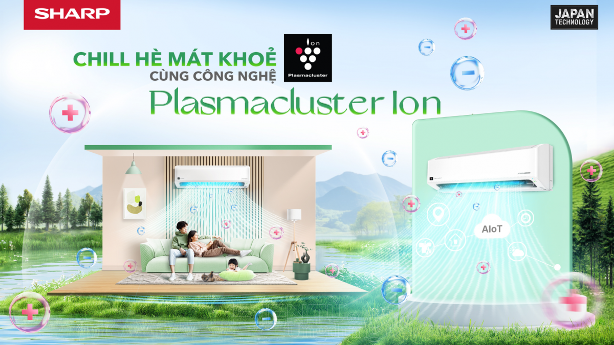 Sharp ra mắt dòng điều hoà thế hệ mới với công nghệ diệt khuẩn plasmaluster ion chuẩn Nhật