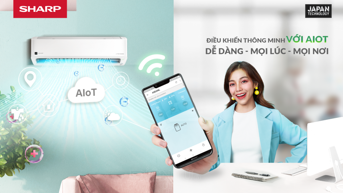 Sharp ra mắt dòng điều hoà thế hệ mới với công nghệ diệt khuẩn plasmaluster ion chuẩn Nhật