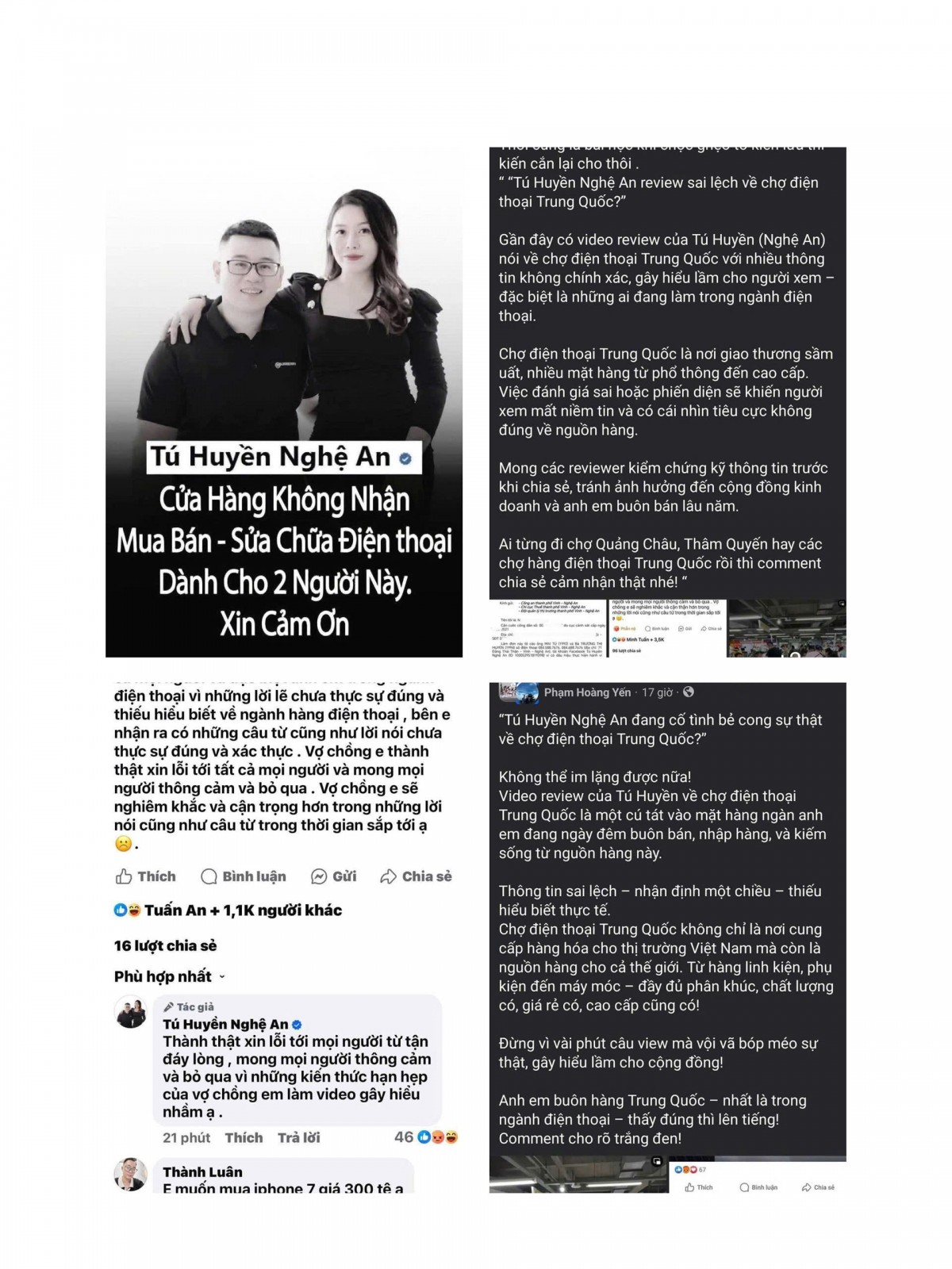 Tú Huyền và phát ngôn “300 tệ iPhone 7”: Khi tự do ngôn luận trở thành công cụ phá hoại ngành hàng