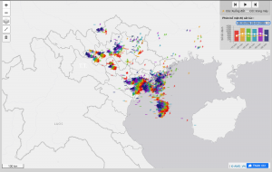 Hơn 23.200 cú sét đánh ở miền Bắc rạng sáng nay