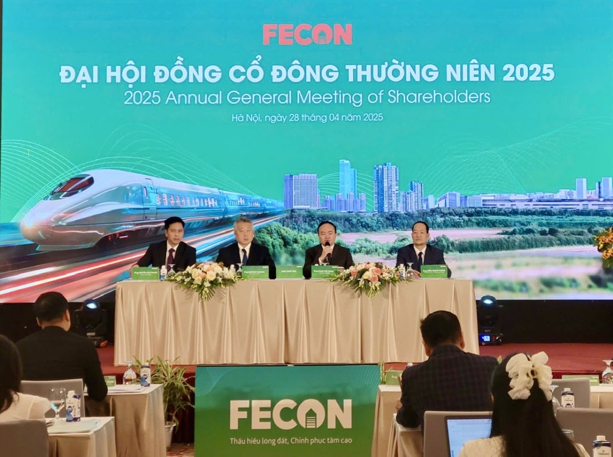 ĐHCĐ FECON đặt mục tiêu năm 2025 đạt doanh thu hợp nhất 5.000 tỷ đồng