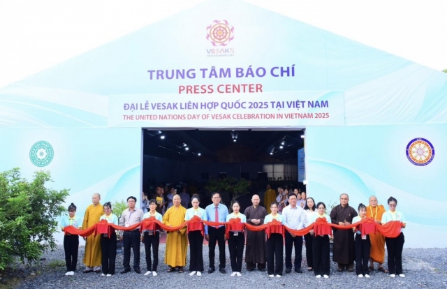 Trung tâm Báo chí hiện đại sẵn sàng phục vụ Đại lễ Vesak Liên Hợp Quốc 2025