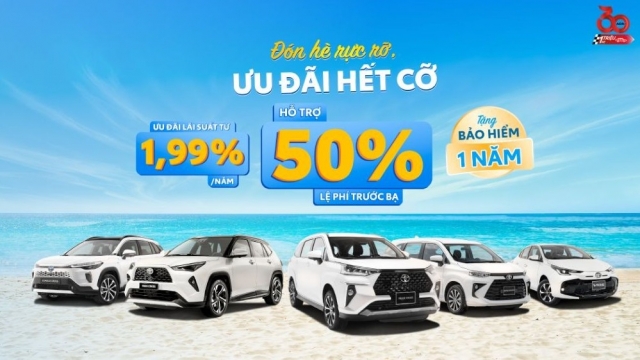 Toyota Việt Nam công bố loạt ưu đãi hấp dẫn trong tháng 5