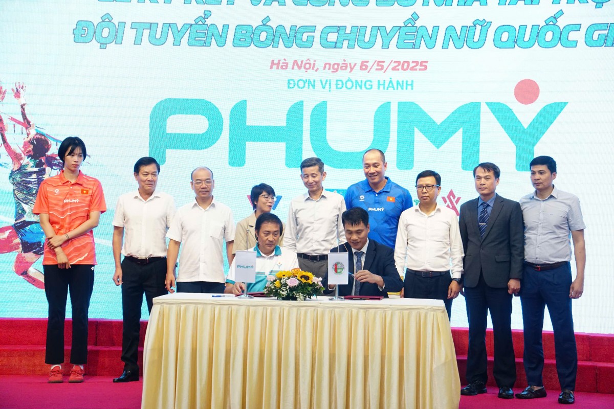PVFCCo - Phú Mỹ trở thành nhà tài trợ chính của Đội tuyển Bóng chuyền nữ Việt Nam