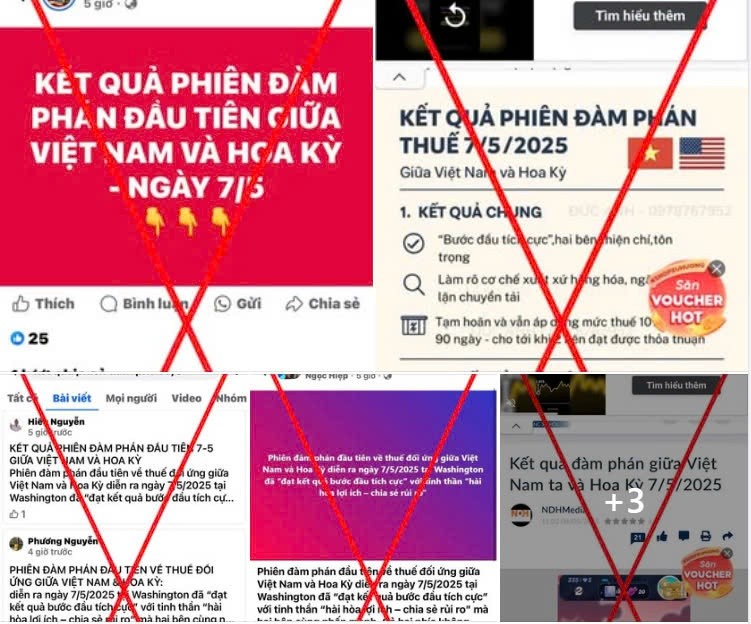 Tin giả về đàm phán thương mại Việt Nam và Hoa Kỳ: Mối nguy hại quốc gia cần cảnh giác