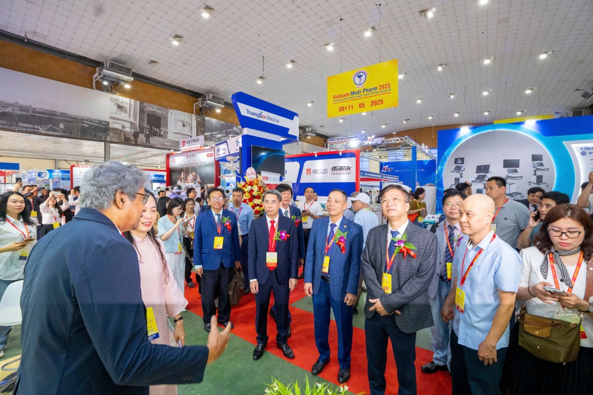 Vietnam Medi-Pharm 2025: Triển lãm quốc tế y dược quy mô lớn chính thức khai mạc tại Hà Nội