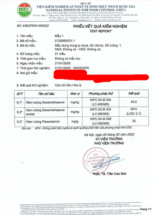 Cảnh báo sản phẩm xương khớp HTVN chứa chất cấm gây nguy hại sức khỏe
