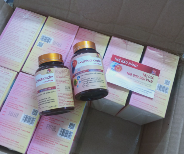 Cảnh báo sản phẩm xương khớp HTVN chứa chất cấm gây nguy hại sức khỏe