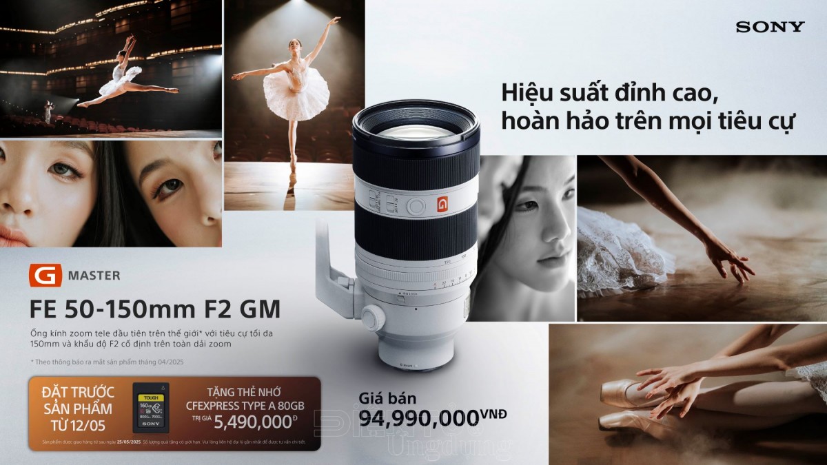 Sony ra mắt ống kính cao cấp mới