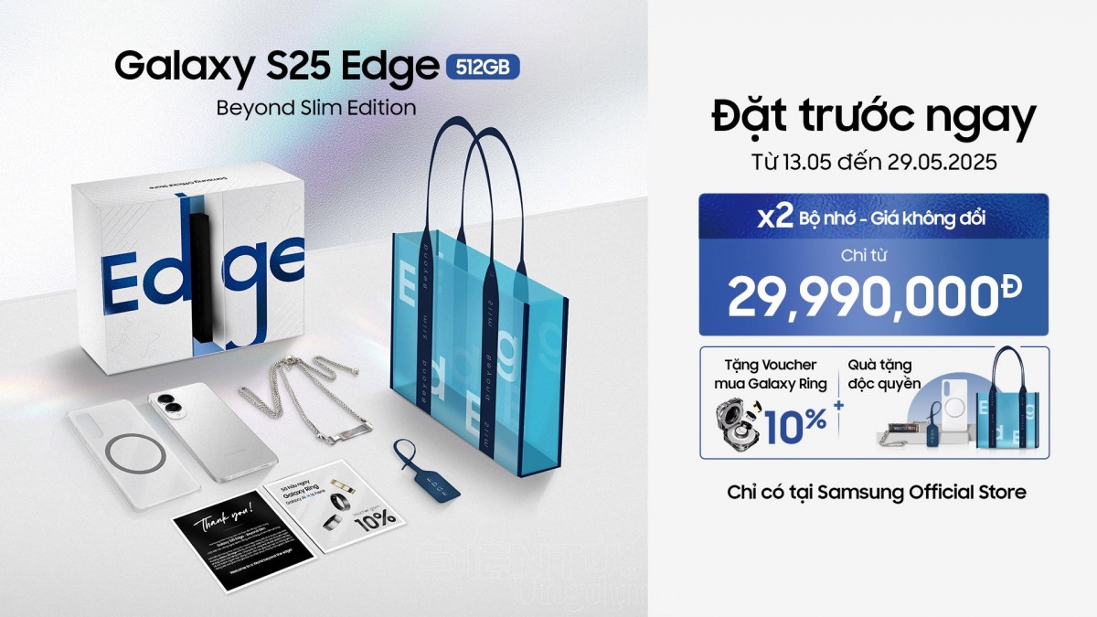 Samsung mở bán phiên bản giới hạn Galaxy S25 Edge - Beyond Slim Samsung mở bán phiên bản giới hạn Galaxy S25 Edge - Beyond Slim