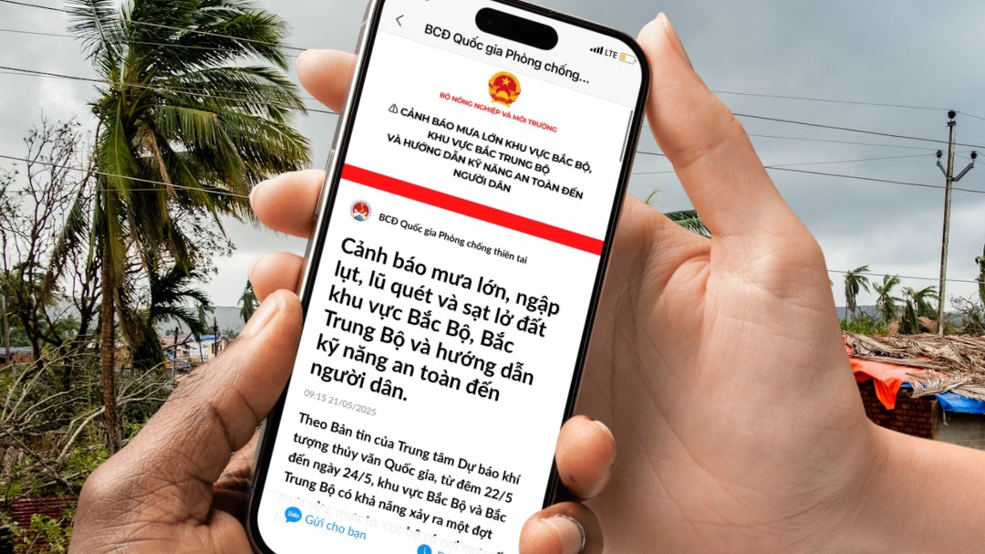 Zalo tiếp tục là kênh thông tin của Ban chỉ đạo quốc gia về phòng, chống thiên tai
