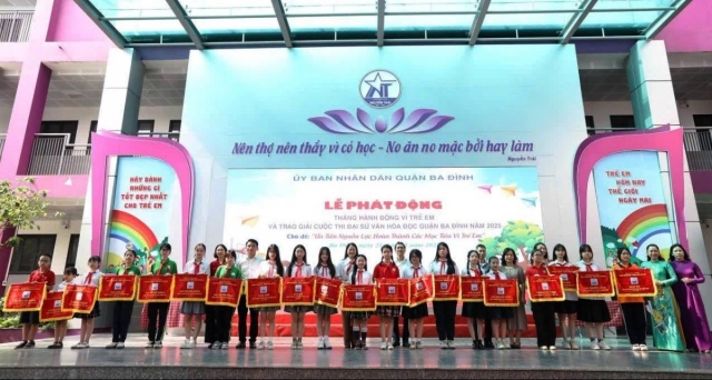 Quận Ba Đình phát động Tháng hành động Vì trẻ em 2025 với nhiều hoạt động ý nghĩa