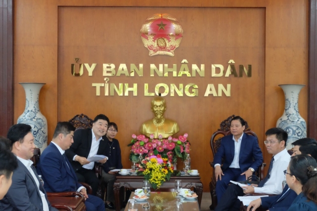 Long An tăng cường hợp tác, hỗ trợ doanh nghiệp Hàn Quốc thúc đẩy đầu tư và phát triển kinh tế