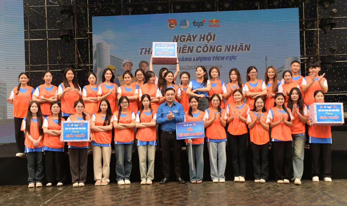 Sôi nổi Ngày hội 'Thanh niên công nhân - Lan toả năng lượng tích cực' năm 2025 tại Nghệ An