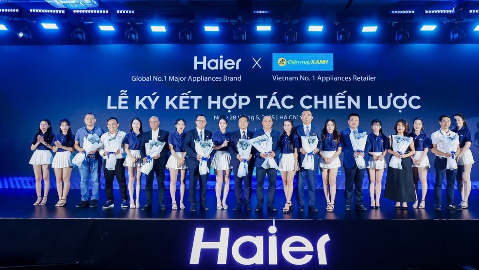 Haier gia nhập thị trường Việt Nam, bán đặc quyền tại Điện Máy Xanh