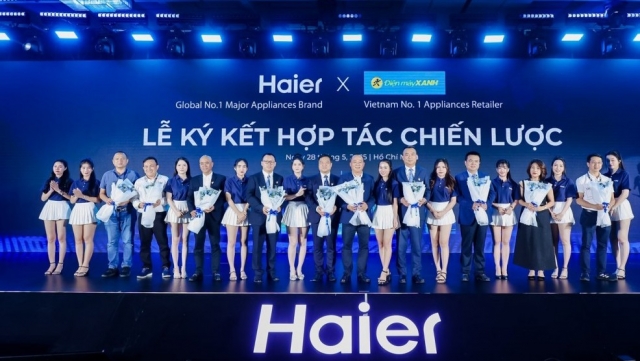 Haier gia nhập thị trường Việt Nam, bán đặc quyền tại Điện Máy Xanh