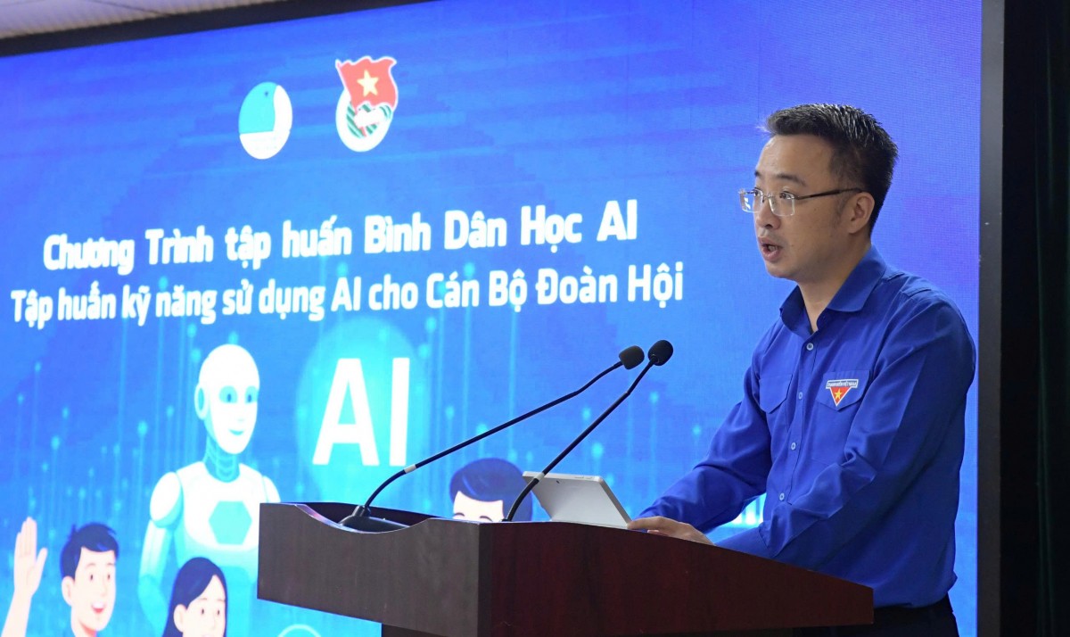 Trung ương Đoàn ra mắt chương trình Bình dân học AI – Phổ cập kỹ năng AI miễn phí cho 2 triệu thanh niên Việt Nam