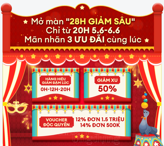 Lazada tung loạt ưu đãi đậm sâu dịp 6.6