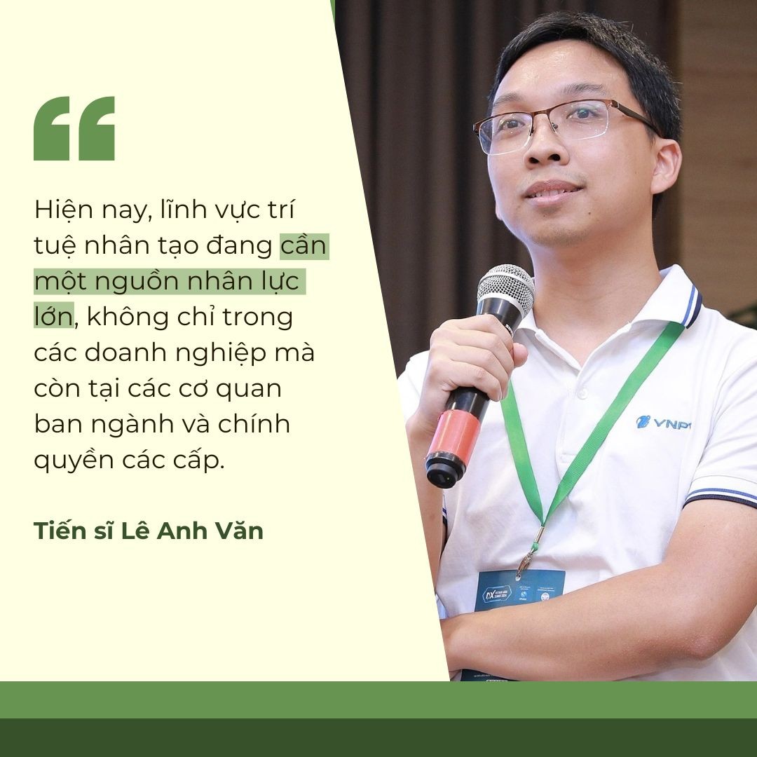 Tiến sĩ Lê Anh Văn - Giám đốc Nền tảng VNPT GenerativeAI. Tiến sĩ Lê Anh Văn - Giám đốc Nền tảng VNPT GenerativeAI.