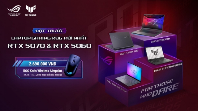 ASUS ROG mở đặt hàng loạt laptop gaming mới