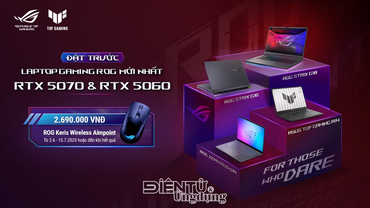 ASUS ROG mở đặt hàng loạt laptop gaming mới ASUS ROG mở đặt hàng loạt laptop gaming mới