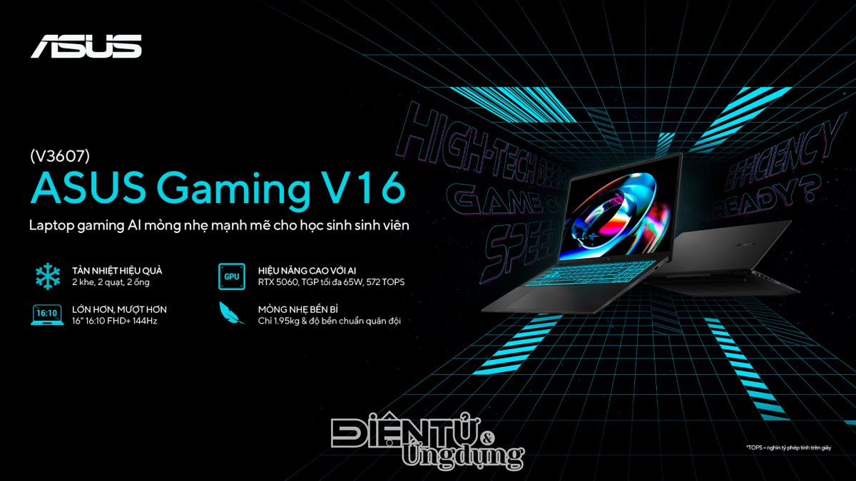 ASUS ra mắt laptop gaming AI mỏng - mạnh mới ASUS ra mắt laptop gaming AI mỏng - mạnh mới
