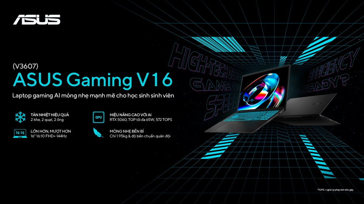 ASUS ra mắt laptop gaming AI mới