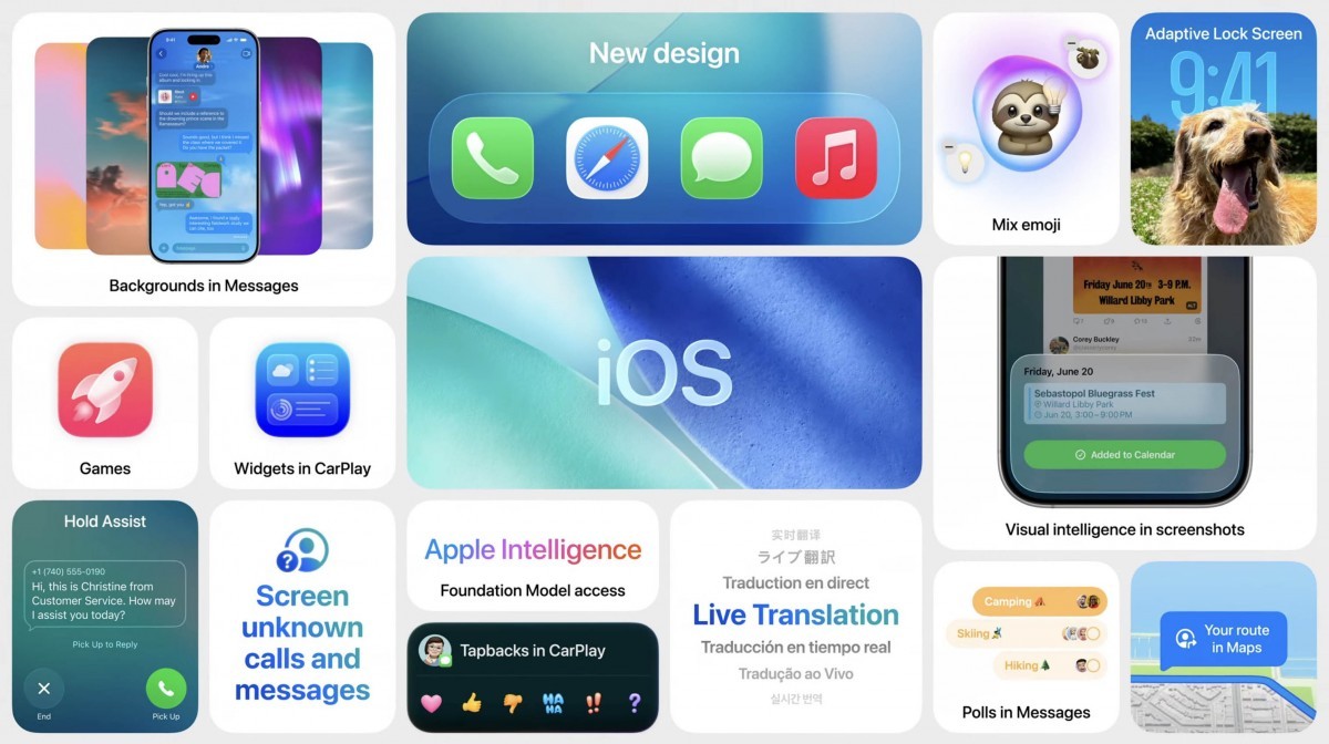 iOS 26 ra mắt với thiết kế Liquid Glass và loạt tính năng 'đột phá'