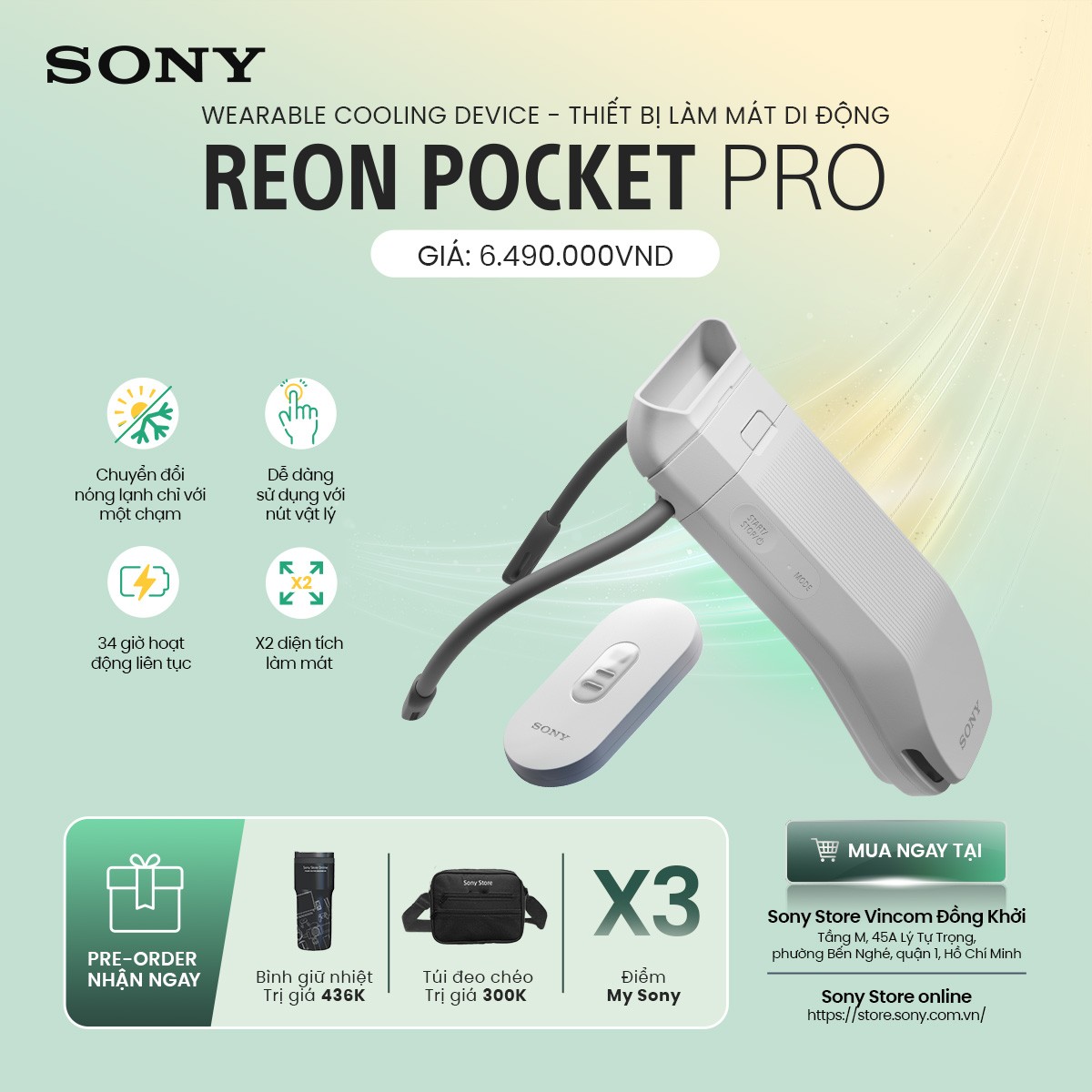 Sony ra mắt máy làm mát và sưởi ấm thế hệ mới