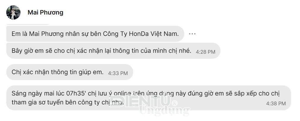 Cảnh báo: Giả danh tuyển dụng Honda Việt Nam để chiếm đoạt tài sản qua ứng dụng Signal