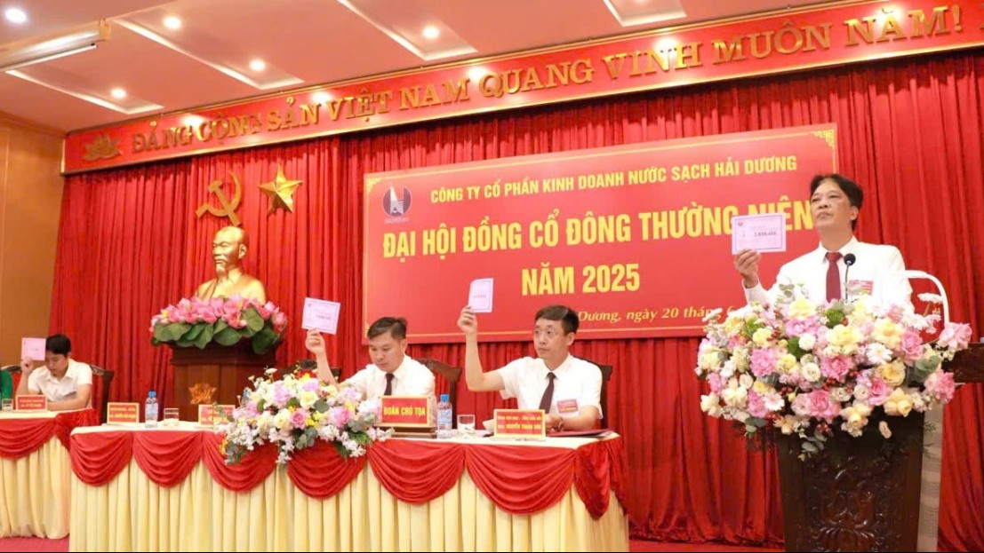 Công ty CP Kinh doanh nước sạch Hải Dương: Cổ tức năm 2024 vượt kế hoạch, hướng tới phát triển bền vững