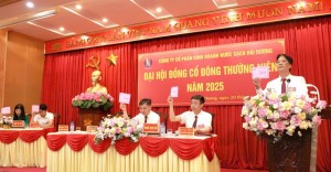 Công ty CP Kinh doanh nước sạch Hải Dương: Cổ tức năm 2024 vượt kế hoạch, hướng tới phát triển bền vững