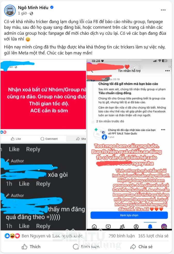 Hàng loạt fanpage Facebook bay màu - Cảnh báo chiêu lừa đảo mới Hàng loạt fanpage Facebook bay màu - Cảnh báo chiêu lừa đảo mới