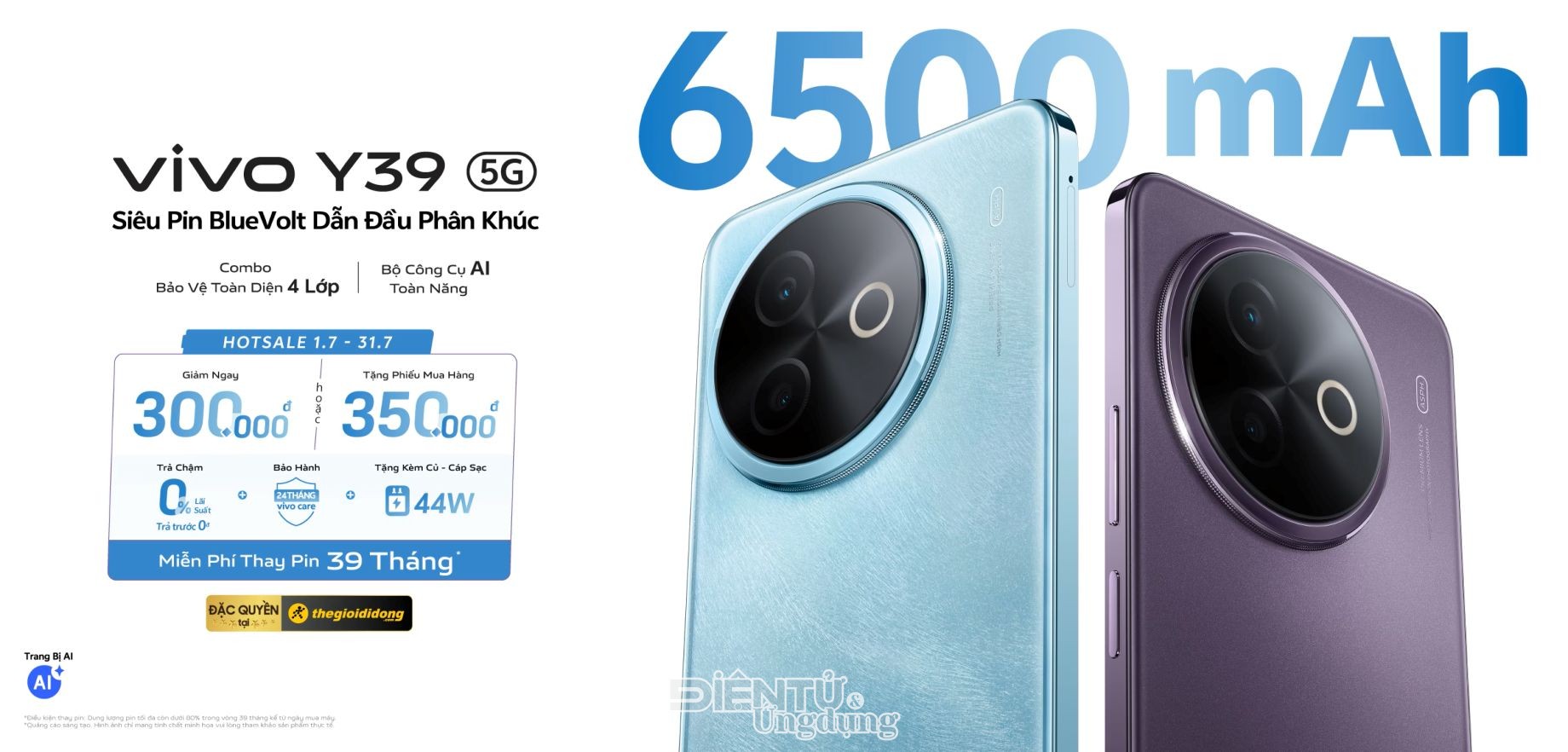 vivo Y39 5G, pin khủng lên ngôi