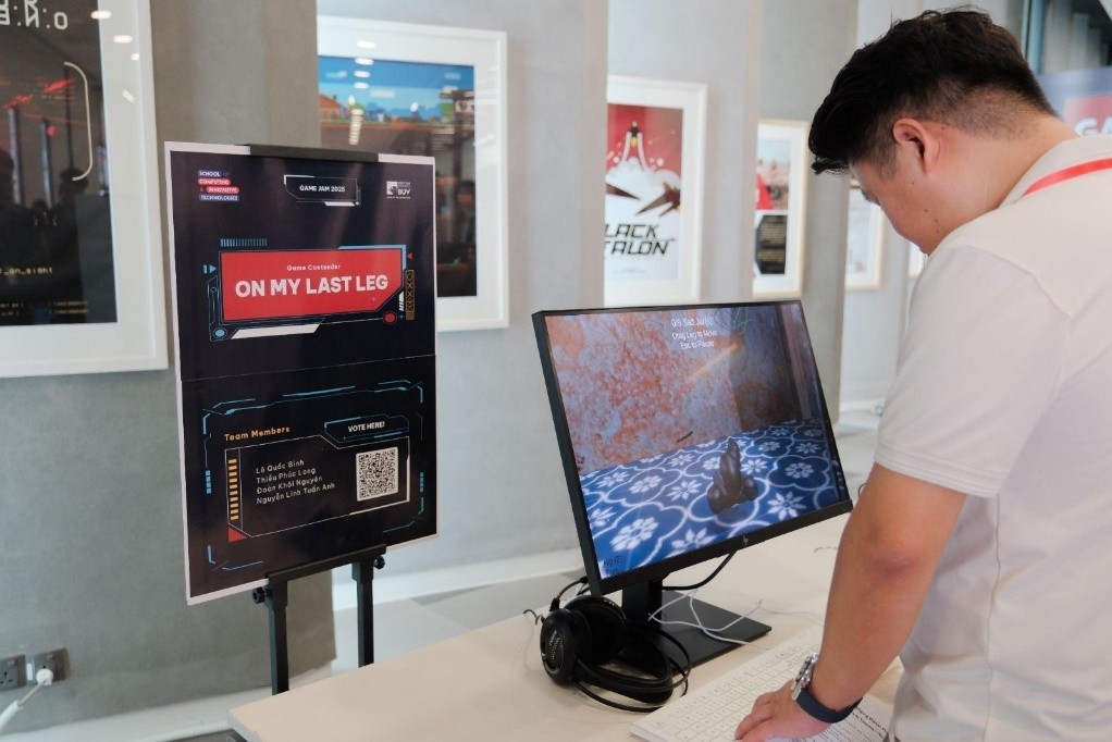 Sinh viên BUV thiết kế loạt game sáng tạo chỉ trong 48 giờ tại Game Jam 2025