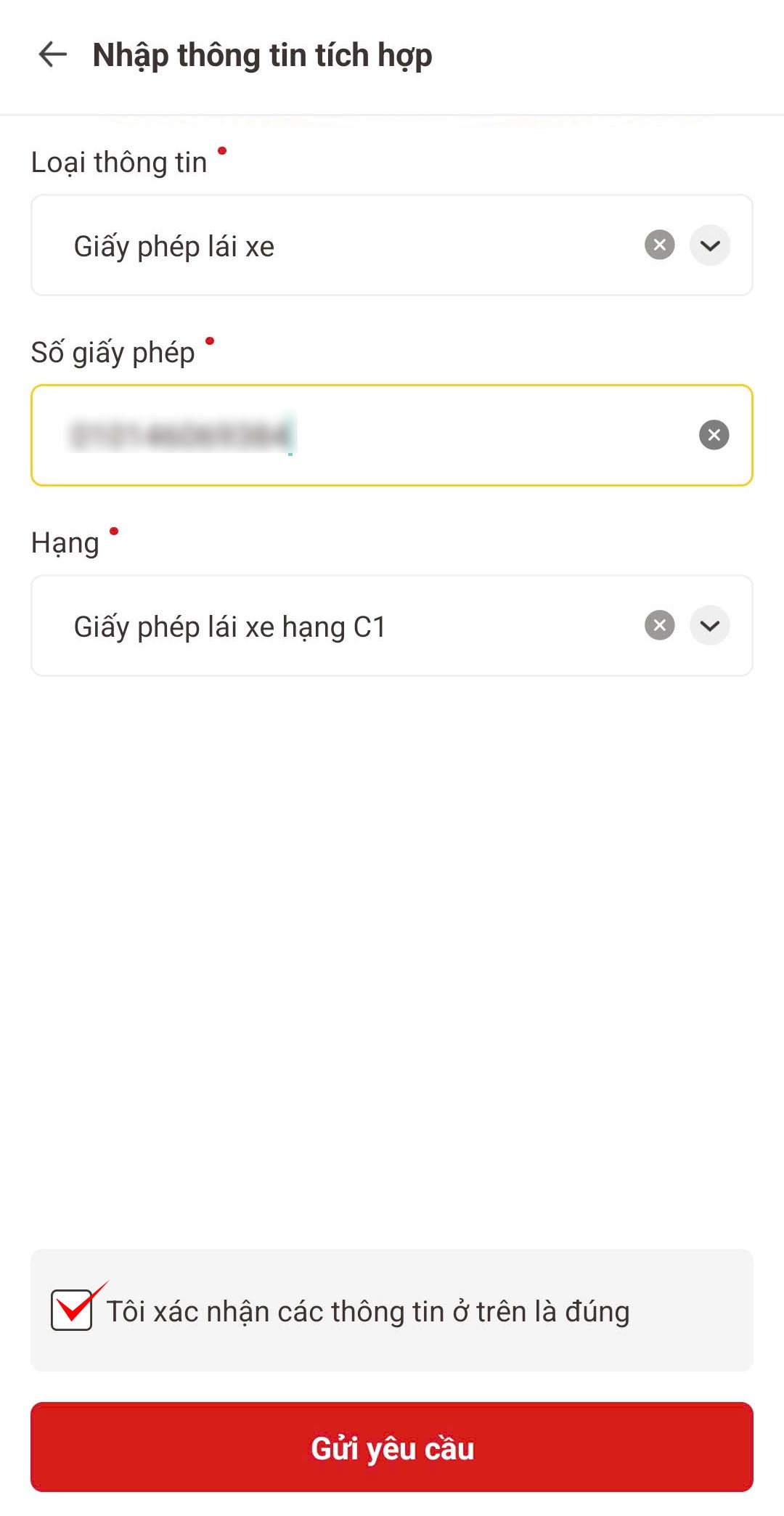 Quy trình thêm bằng lái xe mới vào VNEID Quy trình thêm bằng lái xe mới vào VNEID