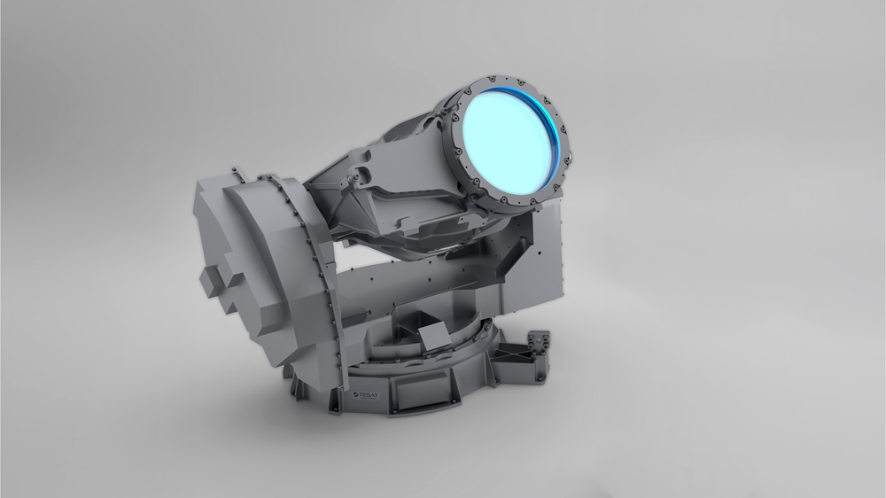 Kính viễn vọng được lắp đặt trong khung xoay