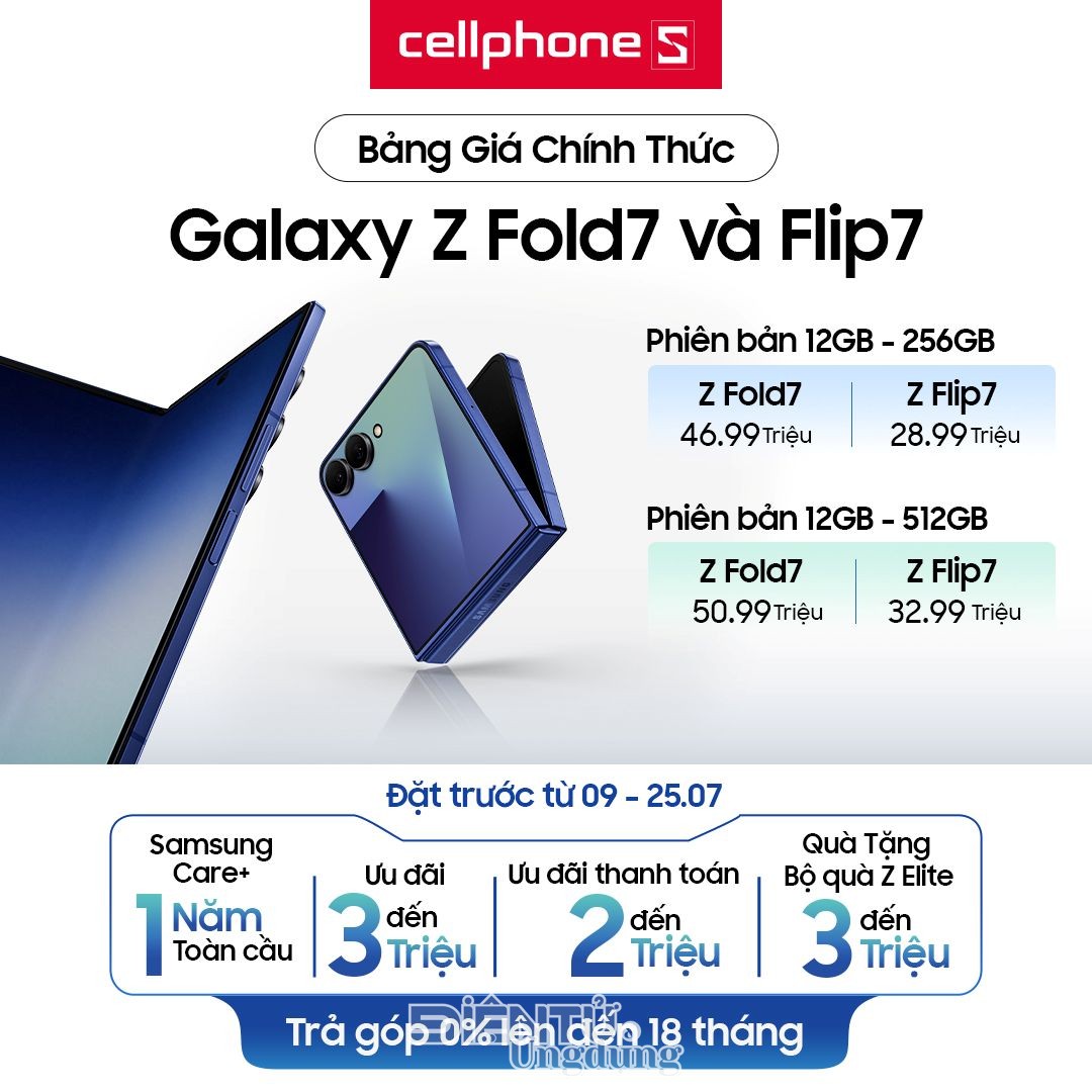 CellphoneS mở đặt trước Galaxy Z Mới với nhiều ưu đãi hấp dẫn