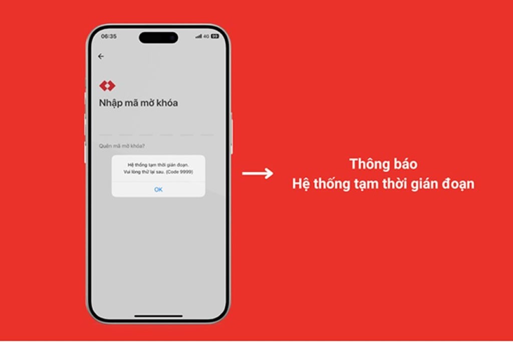 Hệ thống ngân hàng Techcombank bị gián đoạn Hệ thống ngân hàng Techcombank bị gián đoạn