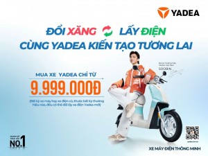 Yadea cam kết đồng hành cùng người dùng chuyển đổi phương tiện xanh
