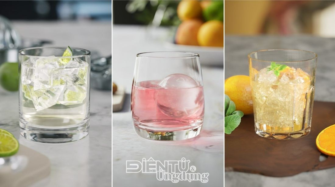 Đá viên làm từ tủ lạnh: không chỉ sạch mà còn phải đẹp