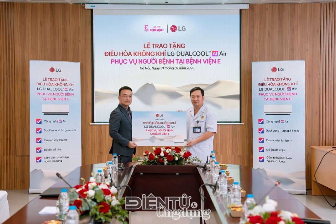 LG trao tặng bệnh viện E 12 điều hòa