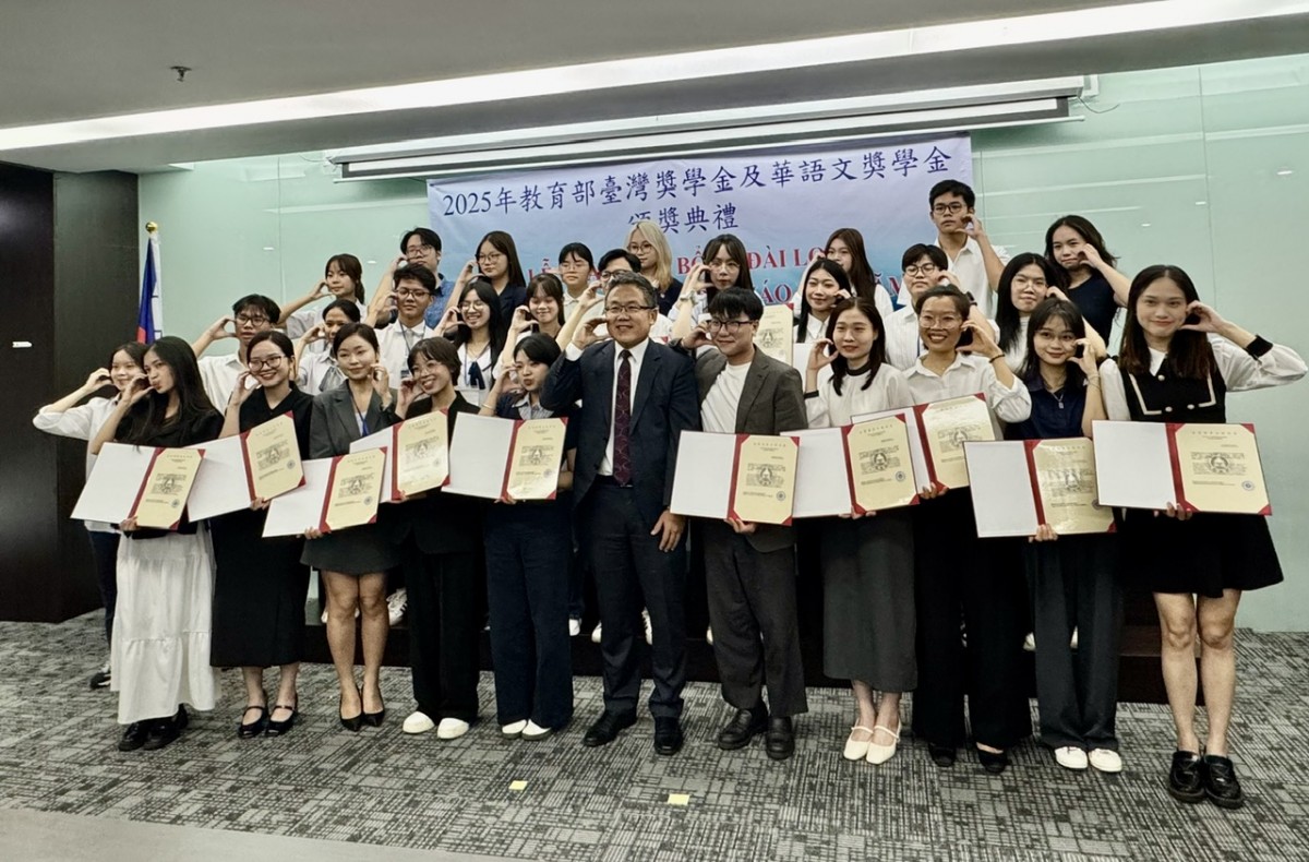 Đài Loan trao học bổng cho 52 du học sinh Việt Nam xuất sắc năm 2025